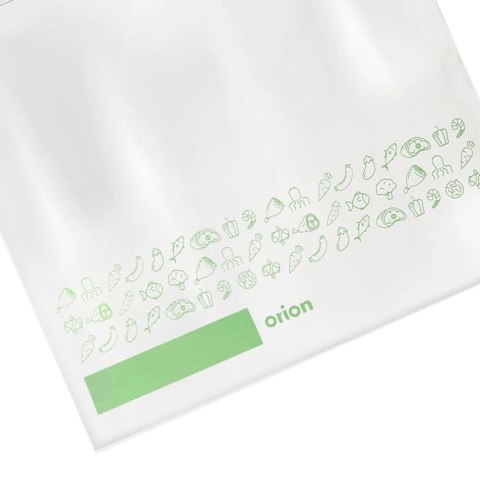 Woreczki Strunowe do Żywności 25 szt. ORION 25 x 24 cm z Miejscem na Opis