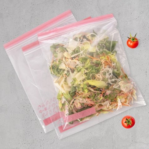 Woreczki Strunowe do Żywności 25 szt. ORION 34 x 27 cm z Miejscem na Opis