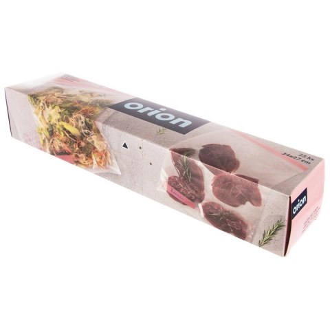 Woreczki Strunowe do Żywności 25 szt. ORION 34 x 27 cm z Miejscem na Opis