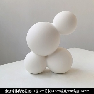 Livetai Wabi-Sabi Ceramiczna rzeźba abstrakcyjna, ręcznie wykonana nieregularna ozdoba dekoracyjna do nowoczesnego wystroju domu