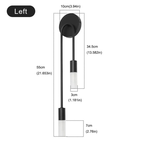 Nordycki luksusowy kinkiet salon nowoczesny minimalistyczny LED czarne złoto kreatywne tło telewizora ściana