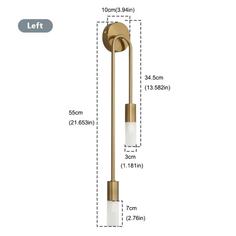 Nordycki luksusowy kinkiet salon nowoczesny minimalistyczny LED czarne złoto kreatywne tło telewizora