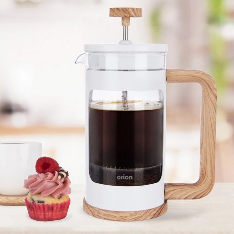 Zaparzacz Tłokowy 650 ml ORION WHITELINE French Press Szkło Tłok