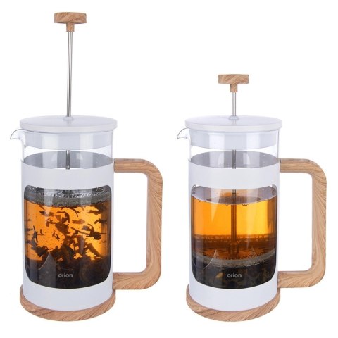Zaparzacz Tłokowy 650 ml ORION WHITELINE French Press Szkło Tłok