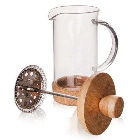 Zaparzacz Tłokowy do Kawy i Herbaty z Sitkiem Szklany Dzbanek ORION 400 ml