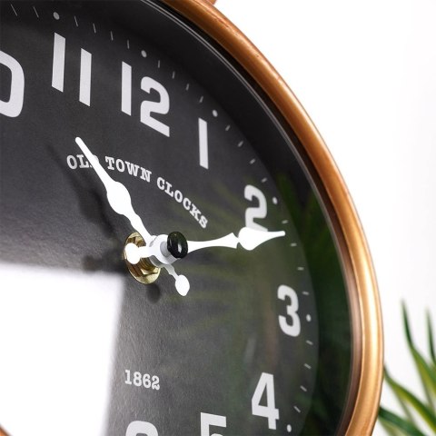 Zegar Ścienny 20,5 x 24 cm VILDE Budzik Vintage Postarzane Złoto