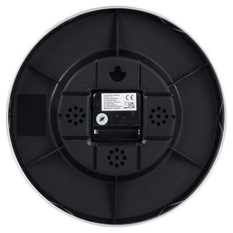 Zegar Ścienny 25 cm VILDE Okrągły Czarny Złota Rama Aluminium Cichy