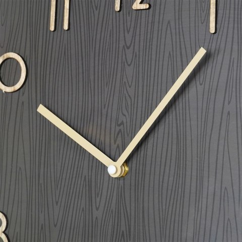 Zegar Ścienny 38 cm VILDE Okrągły Szary Płyta MDF Styl Klasyczny