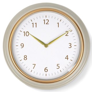 Zegar Ścienny Wiszący Okrągły Biały Złoty Dekoracyjny Ozdobny VILDE 50 cm