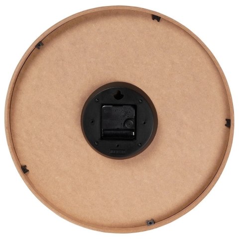 Zegar Ścienny Wiszący Okrągły Brązowy Dekoracyjny Ozdobny VILDE 38 cm