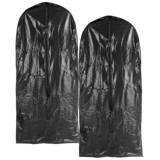 Zestaw 2 Pokrowce na Ubrania Długie PEVA Wodoodporny SG 60 x 135 cm
