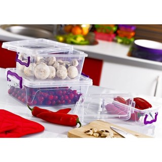 Zestaw 3 Pojemników na Żywność 2 L ORION Piętrowany Mikrofala Zmywarka