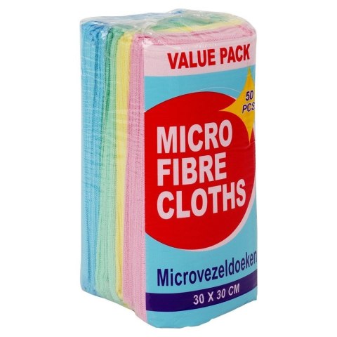 Zestaw 50 szt. Ścierki Ściereczki Kuchenne Mikrofibra Solidne ORION 30x30cm