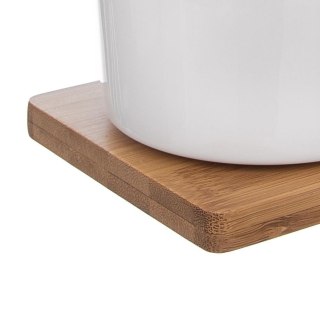 Zestaw Cukierniczka Mlecznik w Stojaku Porcelanowe Białe ORION 2 x 280 ml