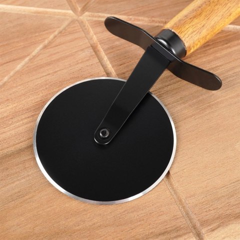 Zestaw Deska do Pizzy Drewniana Okrągła z Nożem EXCELLENT HOUSEWARE 30 cm