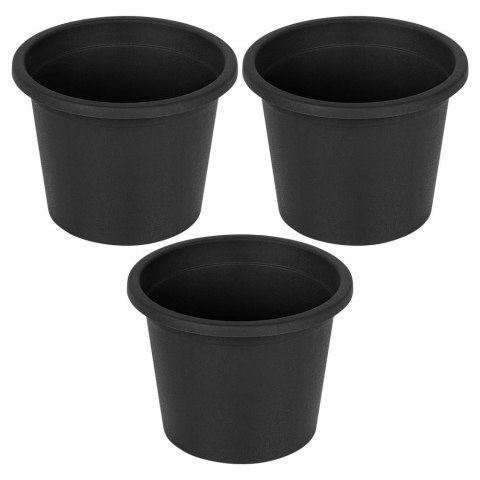 Zestaw Doniczek Ogrodowych VILDE 14,5 cm 3 szt. Plastikowych Okrągłych