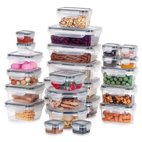 Zestaw Pojemników Spożywczych Kuchennych na Żywność Jedzenie ORION 24 szt.