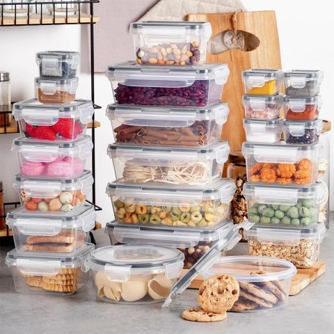 Zestaw Pojemników Spożywczych Kuchennych na Żywność Jedzenie ORION 24 szt.