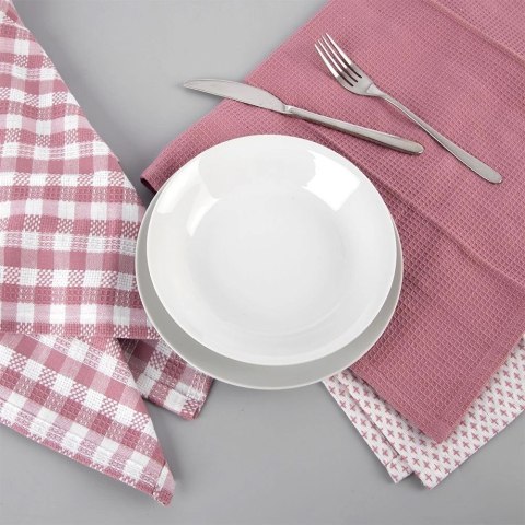 Zestaw Ścierki Kuchenne 50 x 70 cm 3 szt. ORION Bawełniane Duże Różowe
