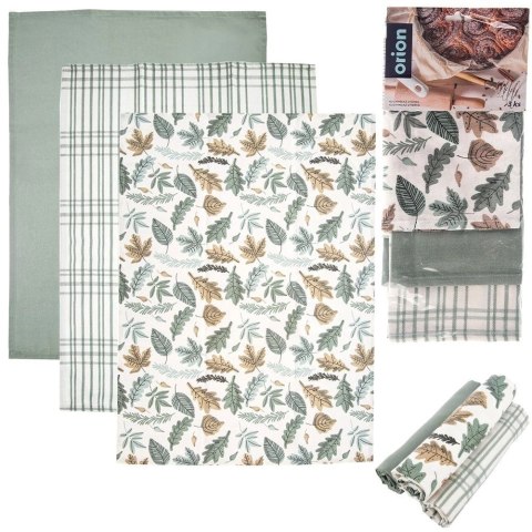 Zestaw Ścierki Kuchenne Bawełniane Uniwerslane z Zawieszką ORION 3 szt.