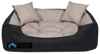 Duże Legowisko Kojec Łóżko Dla Psa Kota 100x75 cm Beżowe AIO FACTORY SP. Z O.O.