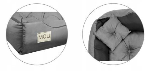 LEGOWISKO PERSONALIZOWANE MIKROFIBRA 55x45 SZARE AIO FACTORY SP. Z O.O.