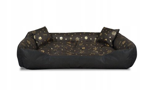 Legowisko dla Psa Kota kojec 100x75 cm złote kości AIO FACTORY SP. Z O.O.