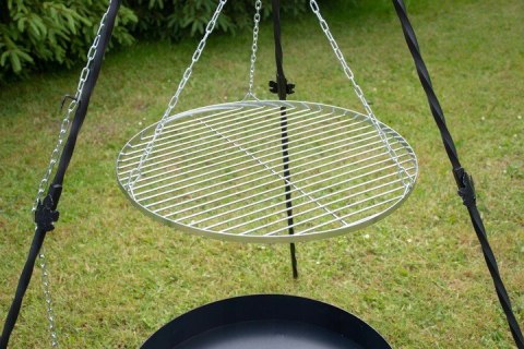 CHROMOWANY RUSZT NA TRÓJNÓG GRILLA NIERDZEWNY 60CM AlfaStal Anna Kozik