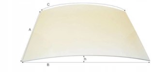 Szyba gięta do pieca kominka kozy żaroodporna TopStoc