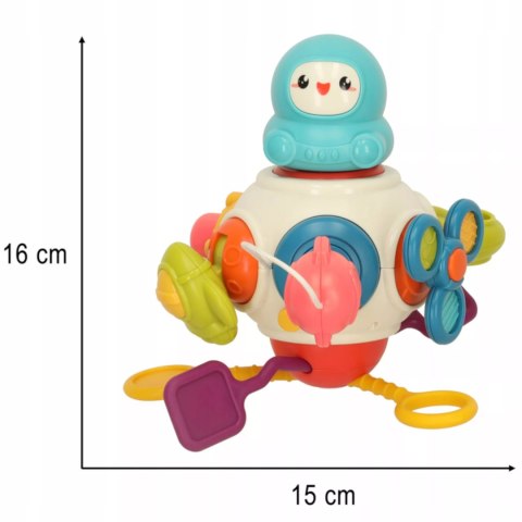 Edukacyjna kostka sensoryczna interaktywna 8w1 dla niemowląt 18m+ 688-76