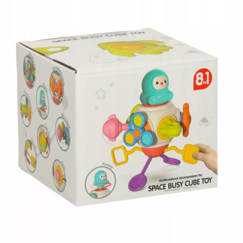 Edukacyjna kostka sensoryczna interaktywna 8w1 dla niemowląt 18m+ 688-76