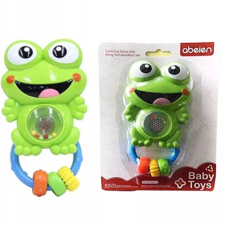 GRZECHOTKA SENSORYCZNA ŻABKA MELODYJKI ŚWIATŁA 80