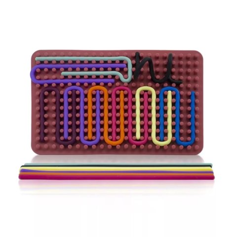 Sensoryczna tablica aktywności dwustronna silikonowa Montessori 1703C