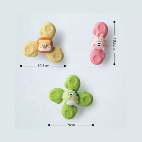 Sensoryczne spinnery z przyssawkami rozwój zabawa stymulacja