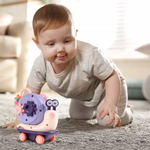 Spinner sensoryczny na przyssawkę do kąpieli i krzesełka ślimak jeżdżący