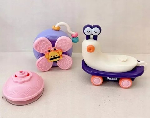 Spinner sensoryczny na przyssawkę do kąpieli i krzesełka ślimak jeżdżący