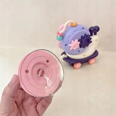 Spinner sensoryczny na przyssawkę do kąpieli i krzesełka ślimak jeżdżący