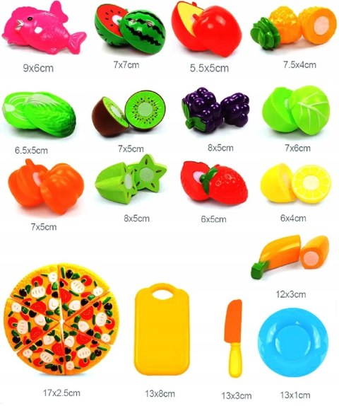 Koszyk na zakupy owoce warzywa do krojenia na rzepy pizza 8684