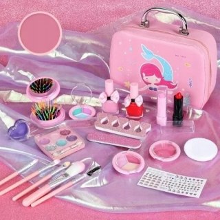Kuferek kosmetyków Mała Syrenka - zestaw do makijażu i paznokci dla dzieci