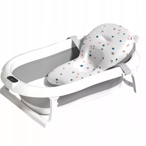 Składana wanienka z termometrem bezpieczna kąpiel + poduszka do kapieli