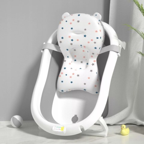 Składana wanienka z termometrem bezpieczna kąpiel + poduszka do kapieli