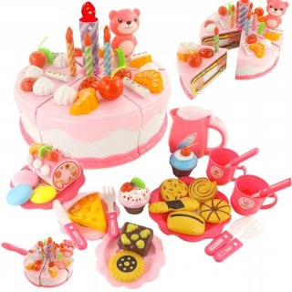 Tort urodzinowy do krojenia na rzepy 80 elementów WD-T58R