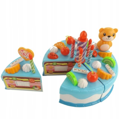 Tort urodzinowy do krojenia na rzepy świeczka WD-I58N