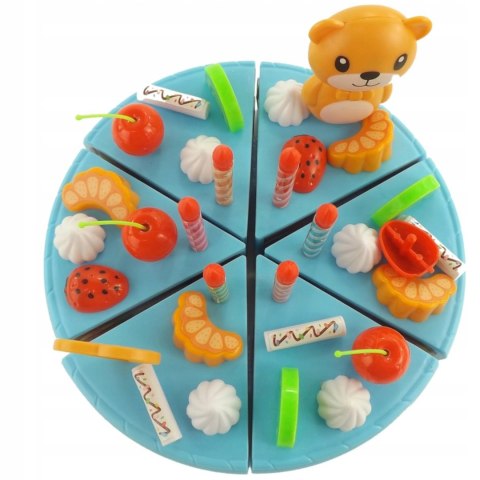 Tort urodzinowy do krojenia na rzepy świeczka WD-I58N