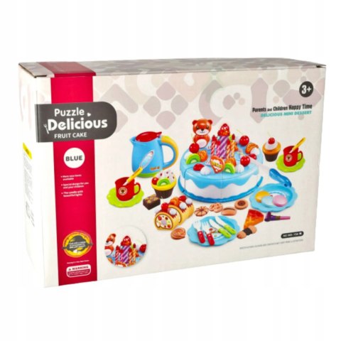 Tort urodzinowy do krojenia na rzepy świeczka WD-I58N