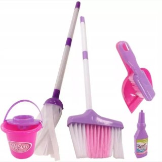 Zestaw do sprzątania dla dzieci wiaderko mop 667E