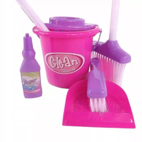 Zestaw do sprzątania dla dzieci wiaderko mop 667E