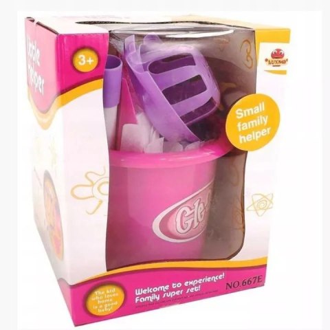 Zestaw do sprzątania dla dzieci wiaderko mop 667E