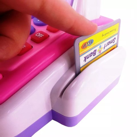 Zestaw kasa sklepowa sensoryczna czytnik kart kalkulator koszyk 43 el. 5911