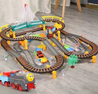 Kolejka pociąg elektryczna 192 el. tor lokomotywa wagony